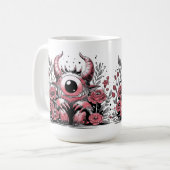 Frühjahrsmonster der Blume Kaffeetasse (Vorderseite Links)