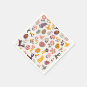 Frühjahrsmuster des Floral Osters | Serviette (Ecke)