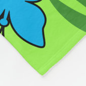 Frühjahrsmuster Fleecedecke (Ecke)