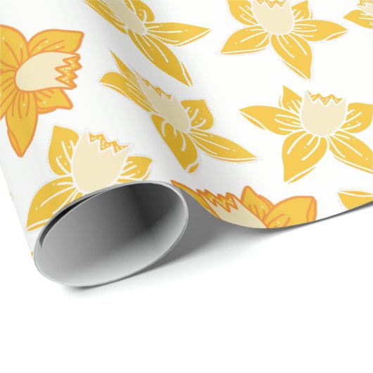 Frühjahrsmuster Geschenkpapier (Rolleneckpunkt)