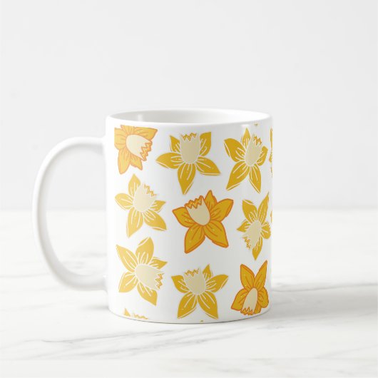 Frühjahrsmuster Kaffeetasse (Links)