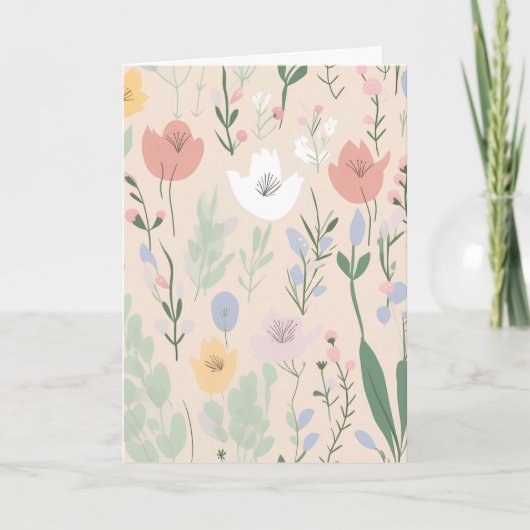 Frühjahrsmuster Karte (Vorderseite)