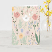 Frühjahrsmuster Karte (Gelbe Blume)