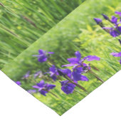 Frühjahrsmuster Lila Irische Blume Kurzer Tischläufer (Ecke)