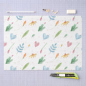 Frühjahrsmuster romantische Aquarell Natur inspiri Seidenpapier (Handwerk)