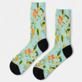 Frühjahrsmuster Socken (Linkes Detail)