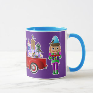 Frühjahrsnahrungsmittel mit wenig Rotem LKW Tasse