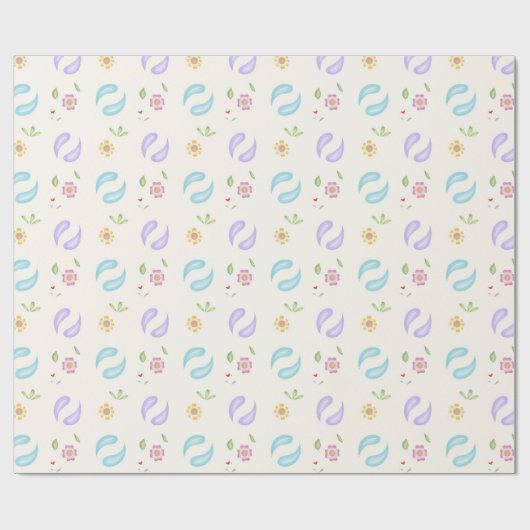 FrühjahrsNatureledesign Geschenkpapier (Flach)