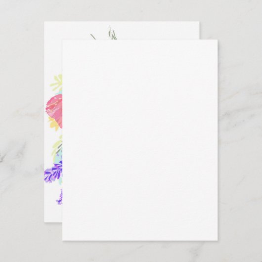 Frühjahrsnotizen Mitteilungskarte (Vorne/Hinten)