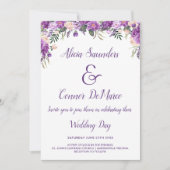 Frühjahrsommer Lässige Hochzeitseinladung Einladung (Vorderseite)