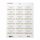 Frühjahrsommer Wildblume Boho UAWG Rücksendeadress Adressaufkleber (Vorne)