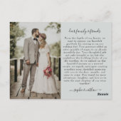 Frühjahrsommer-Wildblume | Dankeschön Karte (Rückseite)