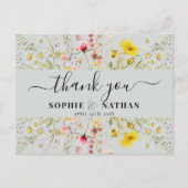 Frühjahrsommer-Wildblume | Dankeschön Karte (Vorderseite)