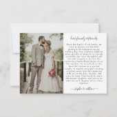 Frühjahrsommer-Wildblume | Dankeschön Karte (Rückseite)