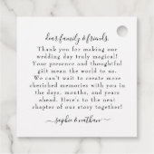 Frühjahrsommer-Wildblume | Dankeschön Karte Geschenkanhänger (Rückseite)