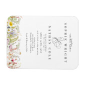 Frühjahrsommer-Wildblume | Einladung zur magnetisc Magnet (Horizontal)