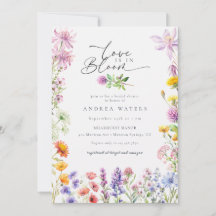 Frühjahrsommer-Wildblume | Farbiges Brautparty