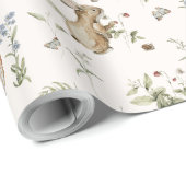 Frühjahrsommer Woodland Animal Baby Kinderzimmer G Geschenkpapier (Rolleneckpunkt)