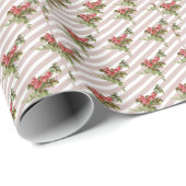 Frühjahrspapier der Rose Geschenkpapier (Rolleneckpunkt)