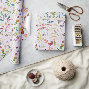 Frühjahrspapier der Wildblumen Geschenkpapier