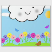 Frühjahrspapier Geschenkpapier (Flach)