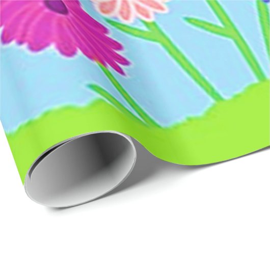 Frühjahrspapier Geschenkpapier (Rolleneckpunkt)