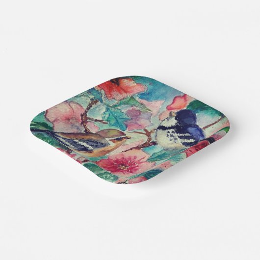 Frühjahrspapier-Teller Pappteller (Gewinkelt)