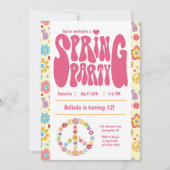 Frühjahrsparty Einladung (Vorderseite)