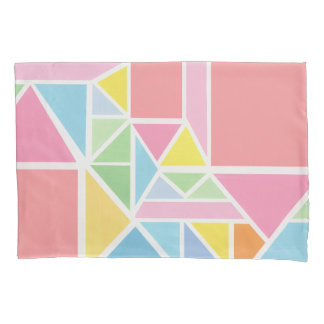 Frühjahrspasten Geometrische Printwerbung Kissenbezug