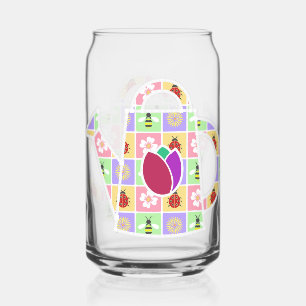 Frühjahrspatches Dosenglas