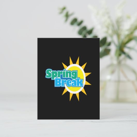 Frühjahrspause 4 postkarte (Stehend Vorderseite)