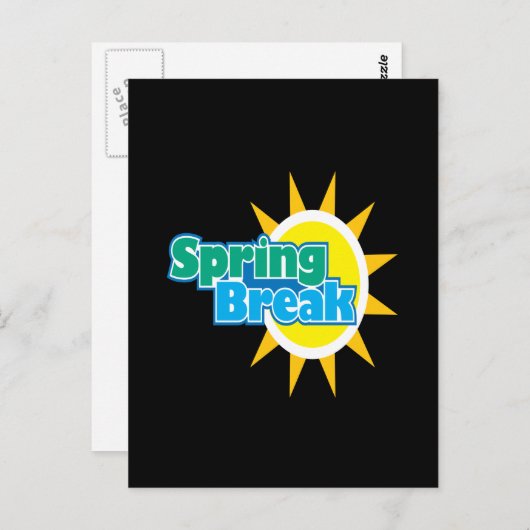 Frühjahrspause 4 postkarte (Vorne/Hinten)