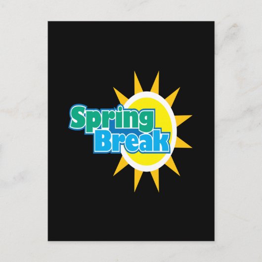 Frühjahrspause 4 postkarte (Vorderseite)