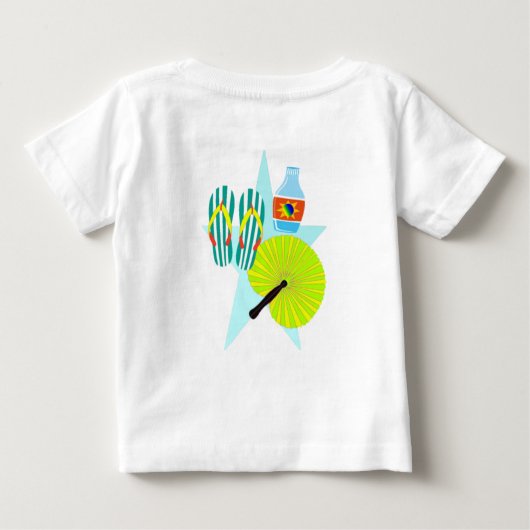 Frühjahrspause Baby T-shirt (Rückseite)