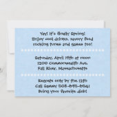 Frühjahrspause Barbecue Bash Einladung (Rückseite)