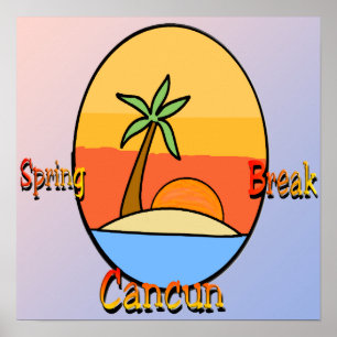 Frühjahrspause Cancun Poster
