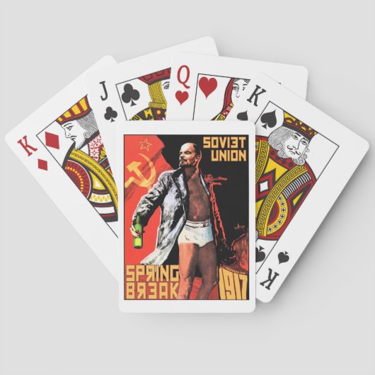 Frühjahrspause der sowjetischen Gewerkschaft 1917 Spielkarten (Rückseite)