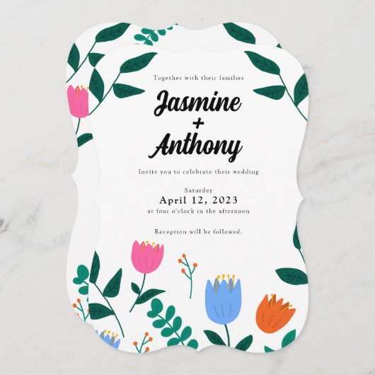 Frühjahrspause Einladung (Vorne/Hinten)