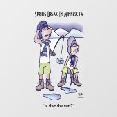 Frühjahrspause Fensteraufkleber (Blatt)