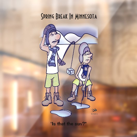 Frühjahrspause Fensteraufkleber (Blatt 2)