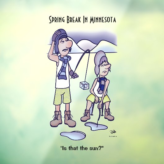 Frühjahrspause Fensteraufkleber (Blatt 3)