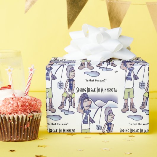 Frühjahrspause Geschenkpapier (Geburtstagsparty)