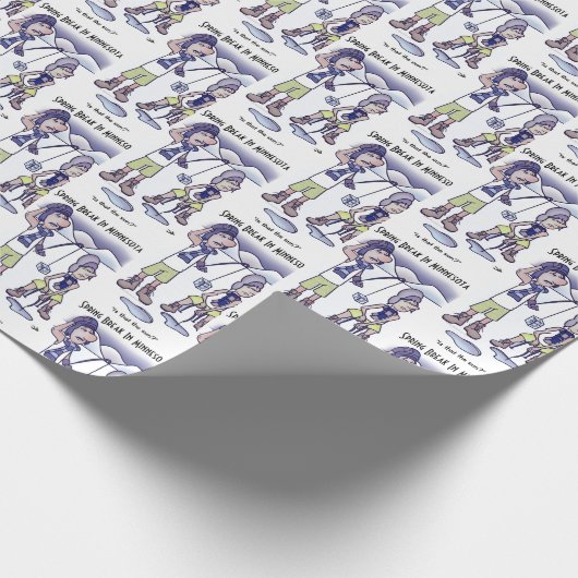 Frühjahrspause Geschenkpapier (Ecke)