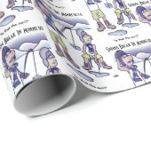 Frühjahrspause Geschenkpapier (Rolleneckpunkt)