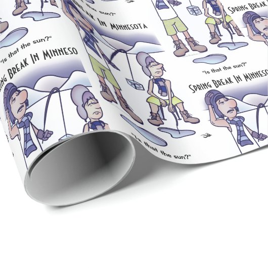 Frühjahrspause Geschenkpapier (Rolleneckpunkt)