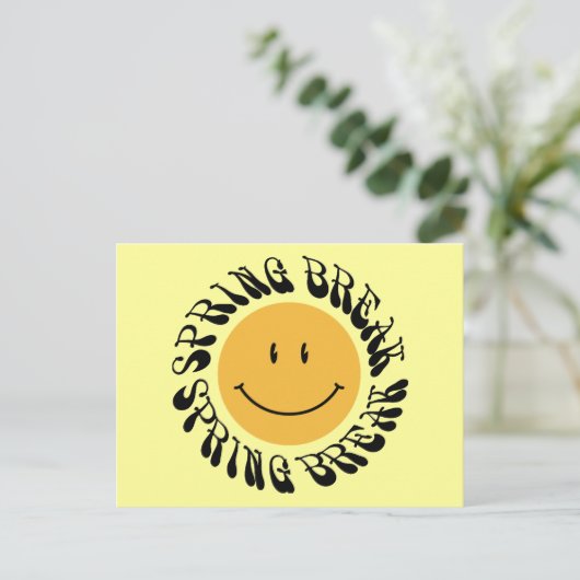 Frühjahrspause Postkarte (Stehend Vorderseite)