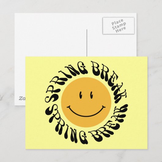 Frühjahrspause Postkarte (Vorne/Hinten)