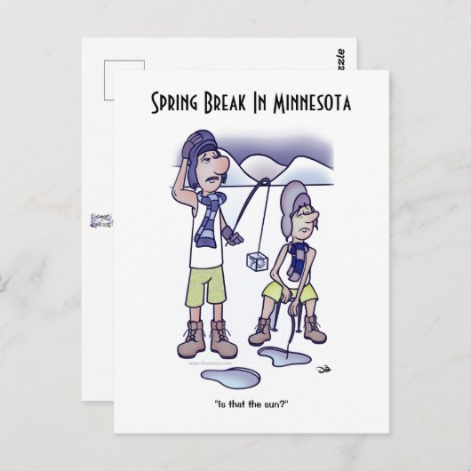 Frühjahrspause Postkarte (Vorne/Hinten)