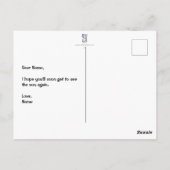 Frühjahrspause Postkarte (Rückseite)