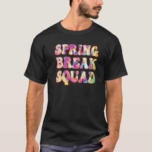 Frühjahrspause Squad Beach Farbige Gefärbte Krawat T-Shirt